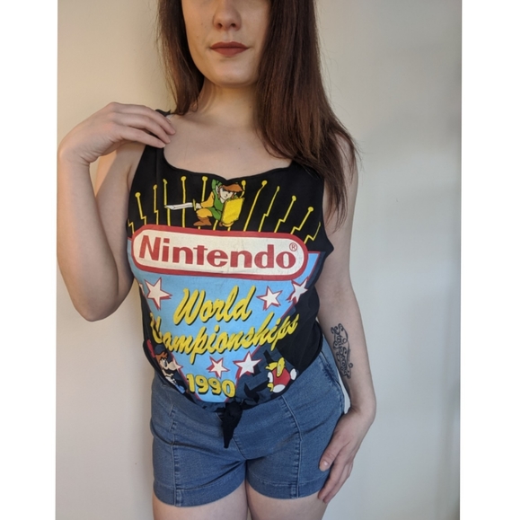 Nintendo Tops - Vintage Nintendo Tank